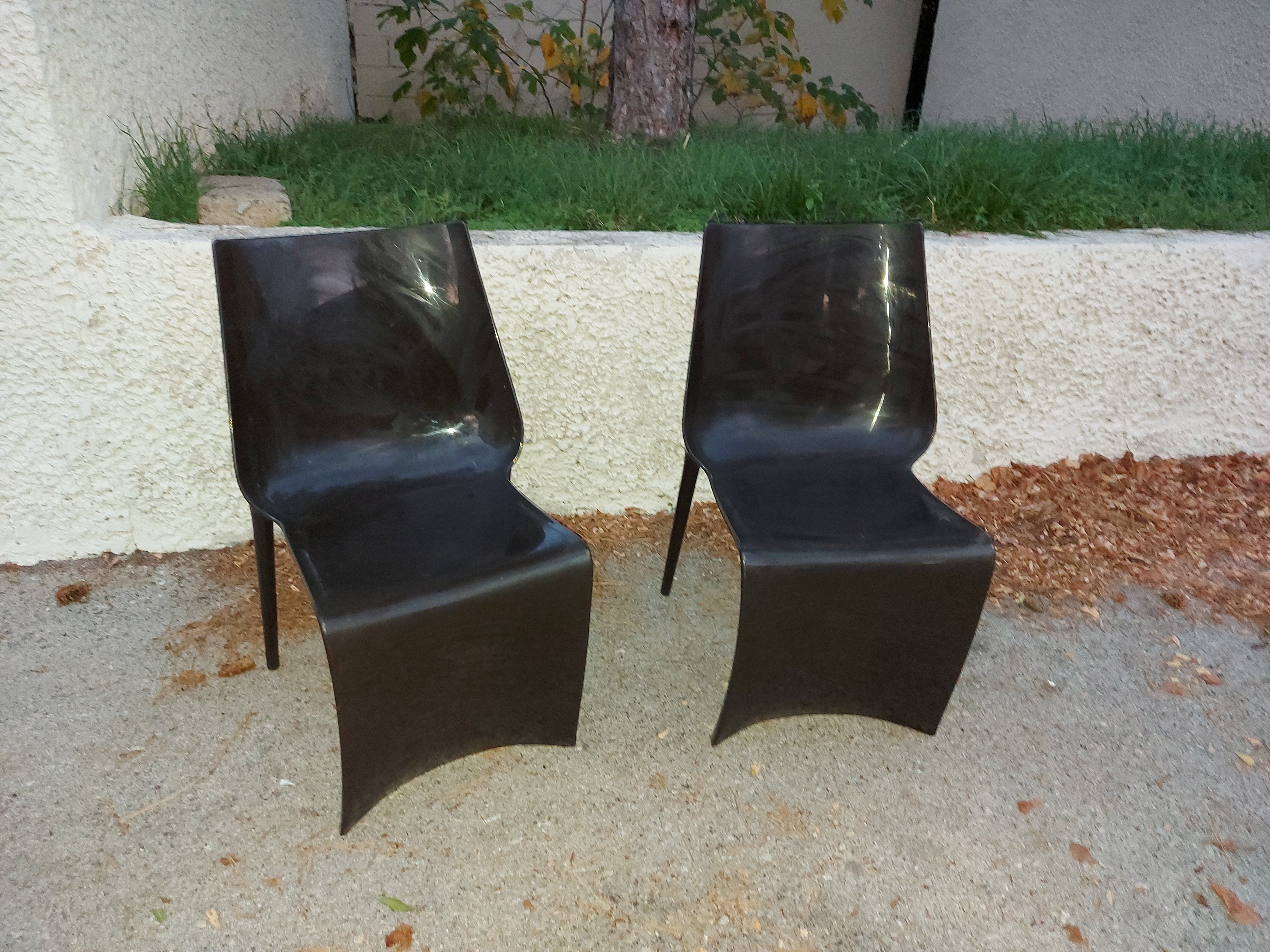 Two Italian design chairs Pedrali smart model