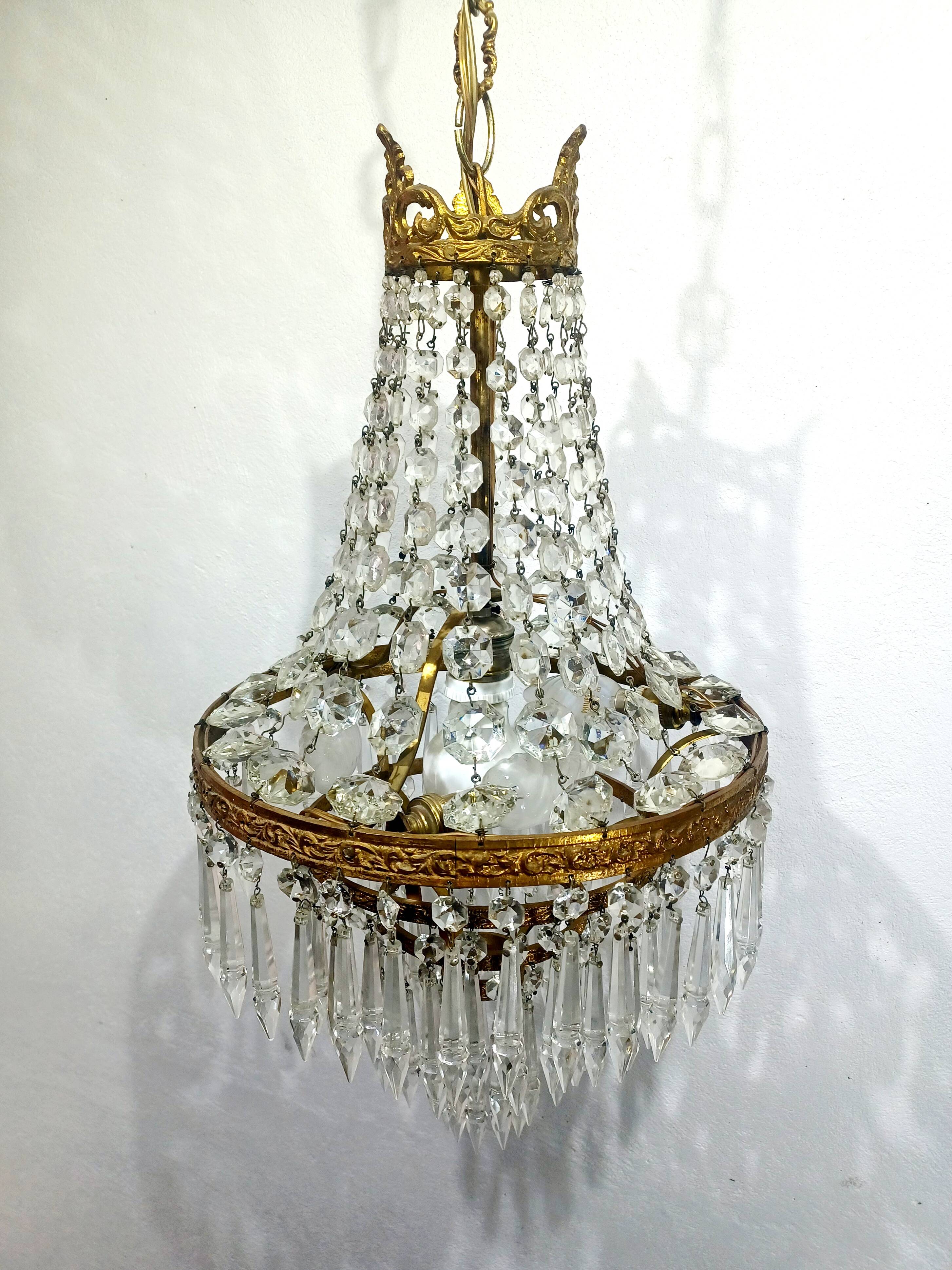 4-light hot air balloon chandelier