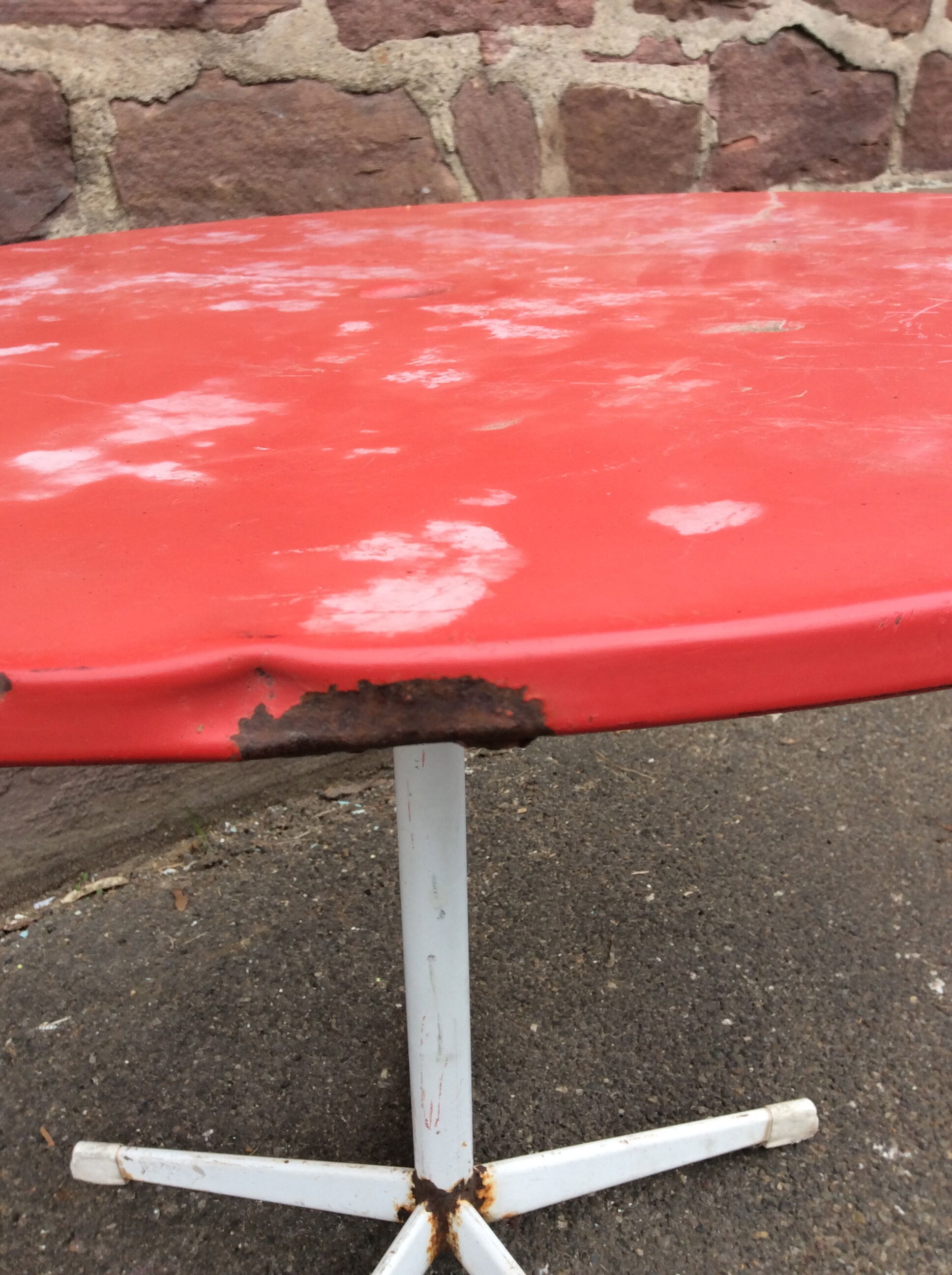 1960 vintage metal metal iron table garden