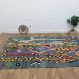 Azilal Berber rug in handmade wool 263 X 150 CM