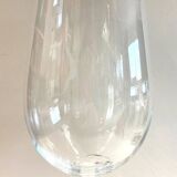 Large Tealight Candle Holder Vase on Stand Blown Crystal Glass Decorative Art