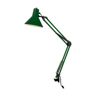 Lampe de bureau verte design du milieu du siècle, années 1970