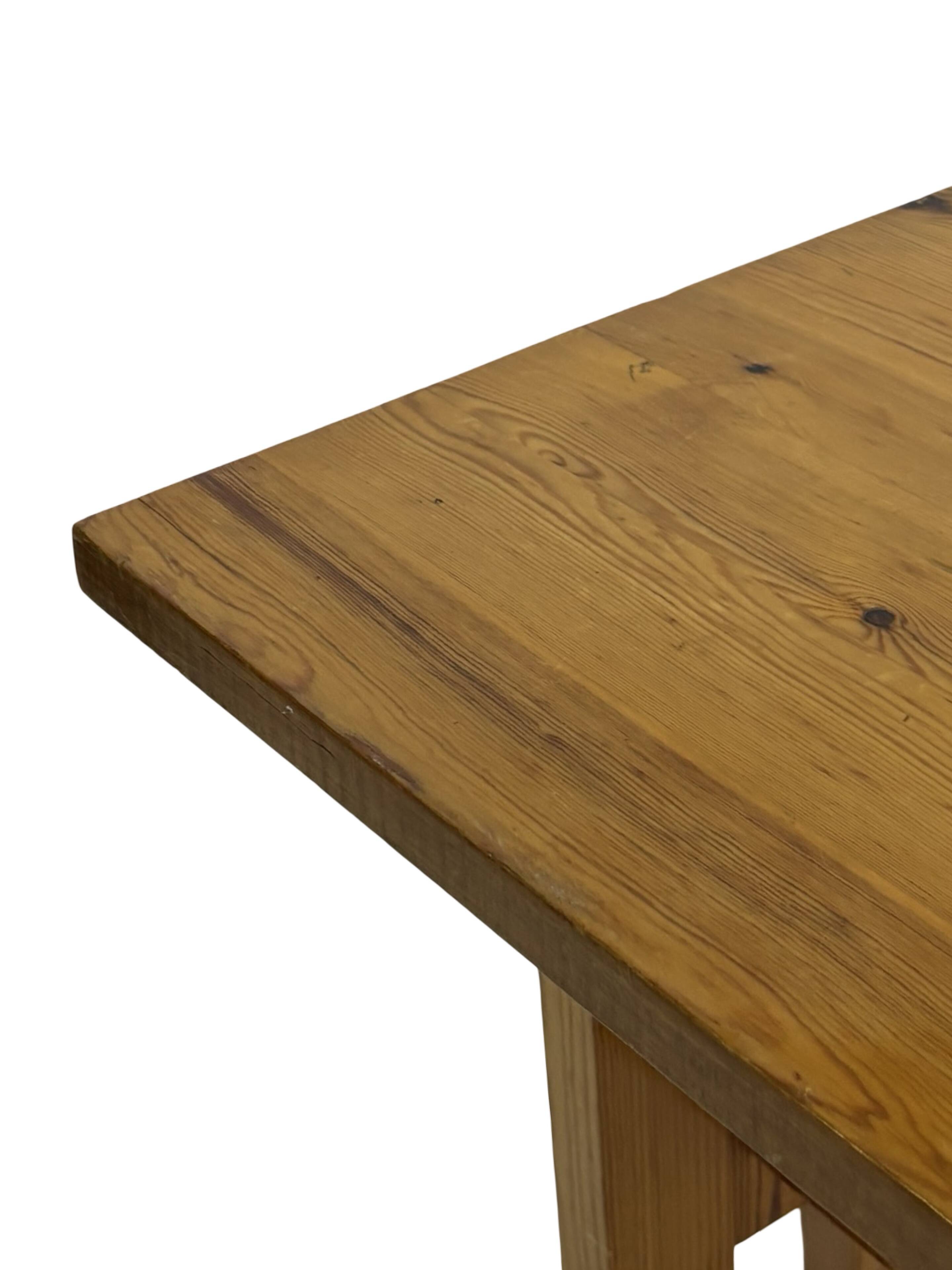 Vintage Scandinavian modern pinewood bench from the 1960's