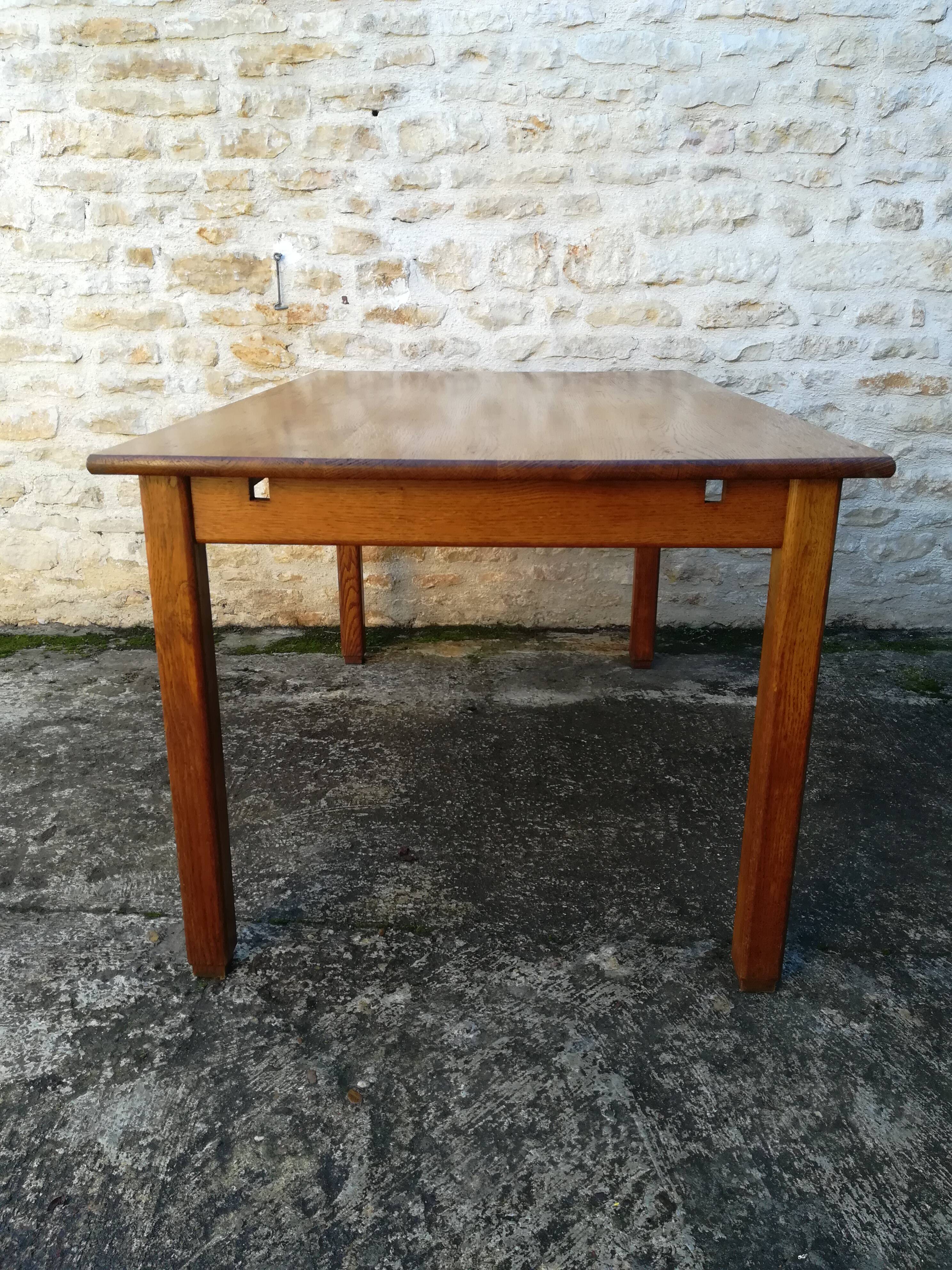 Oak farmhouse table