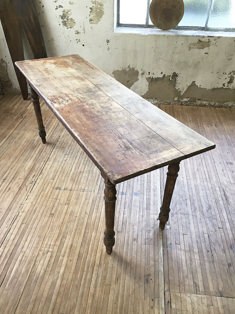 Antique farm table