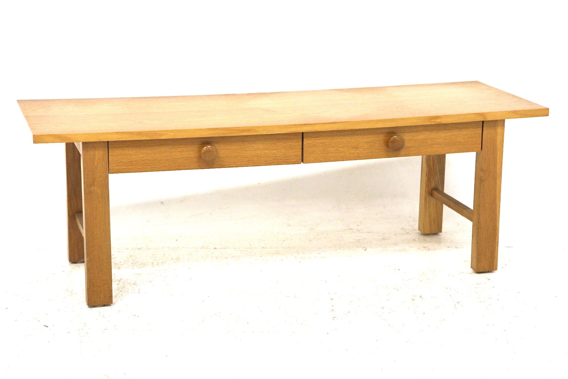 Minimalist oak bench, Sweden, 1960