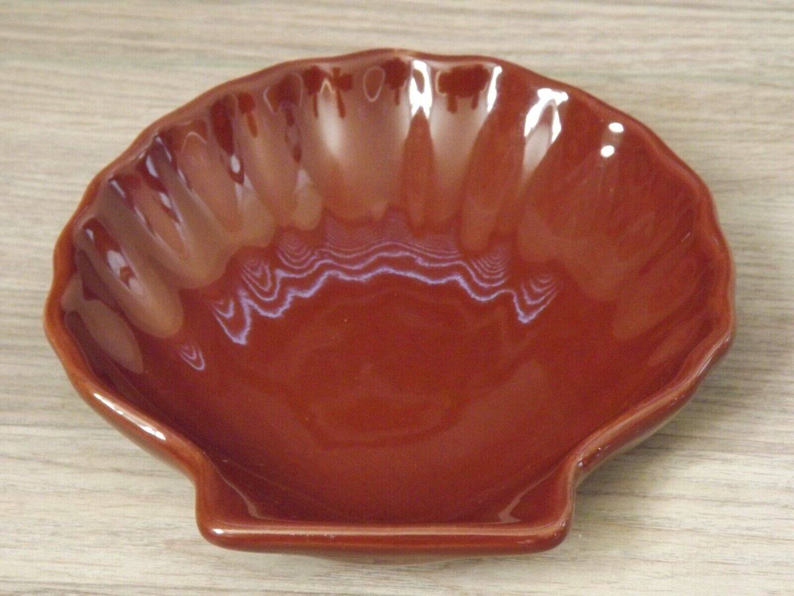 Set of 3 French Vintage Emile Henry Brown Coquille St Jaques Serving Dishes 4680