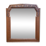 Art Deco period mirror in walnut