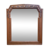 Miroir époque Art Déco en noyer
