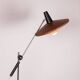 Grand lampadaire inclinable en Acier et Teck par Georges Frydman 1960.