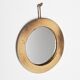 Glazed stoneware mirror, France, circa 1970
