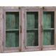 Indian wall showcase vintage old teak patina purple piece of origin