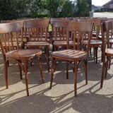 Set of 28 vintage bistro chairs