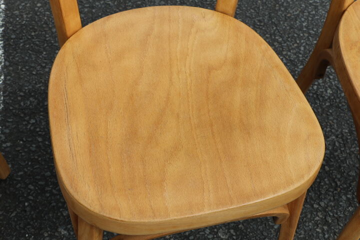 4 chairs Baumann no.24 light beech