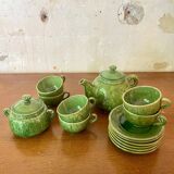 Biot glazed ceramic coffee or tea service from the 1960s