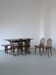 Alpine carved pine dining table set | 1950s