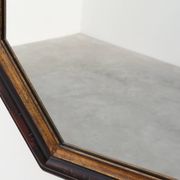Miroir mural octogonal en bronze par Deknudt, Belgique, 20e siècle