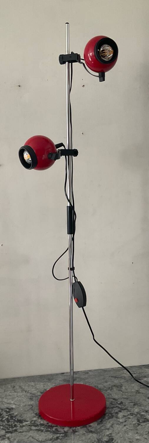 Lampadaire Eyeball double spot des années 70-80