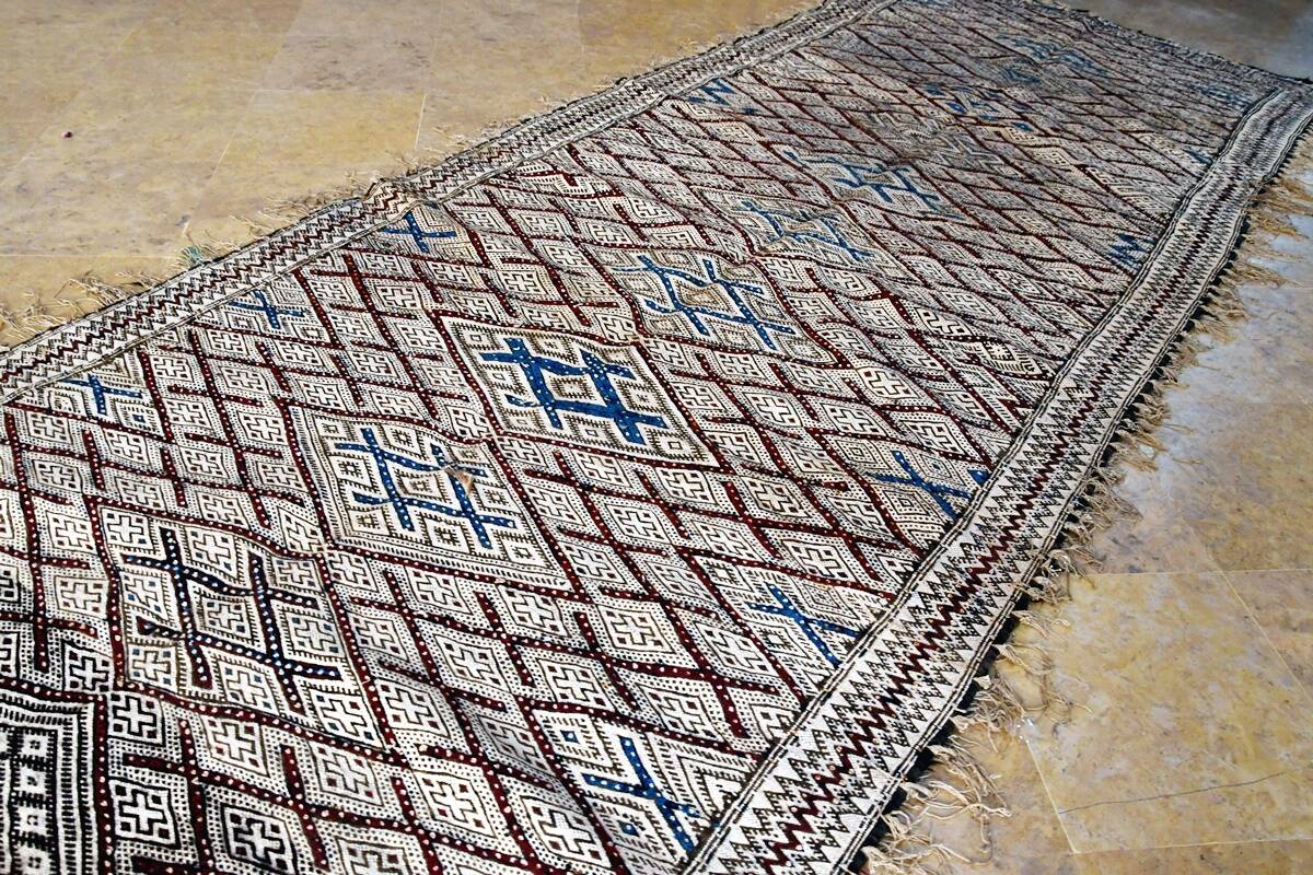 Vintage Zayane Berber Kilim Rug