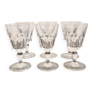 6 verres en cristal estampillé - baccarat