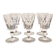 6 verres en cristal estampillé baccarat