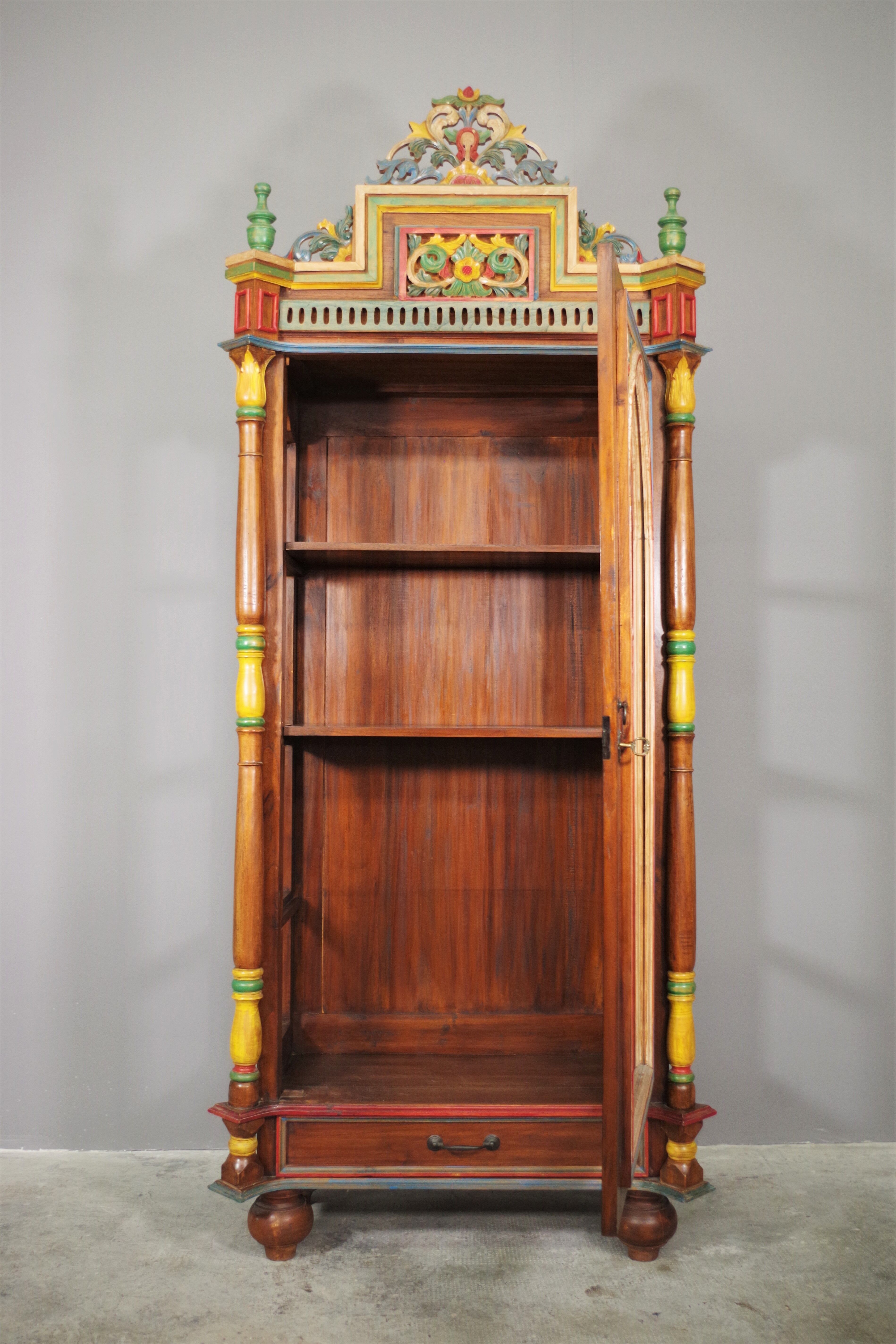 Carved wooden sideboard