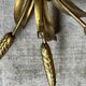 Set of 3 wheat sheaf coat hooks, Italy, 1960s, Hans Kogl style.