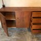Vintage style scandi enfilade in blond walnut veneer