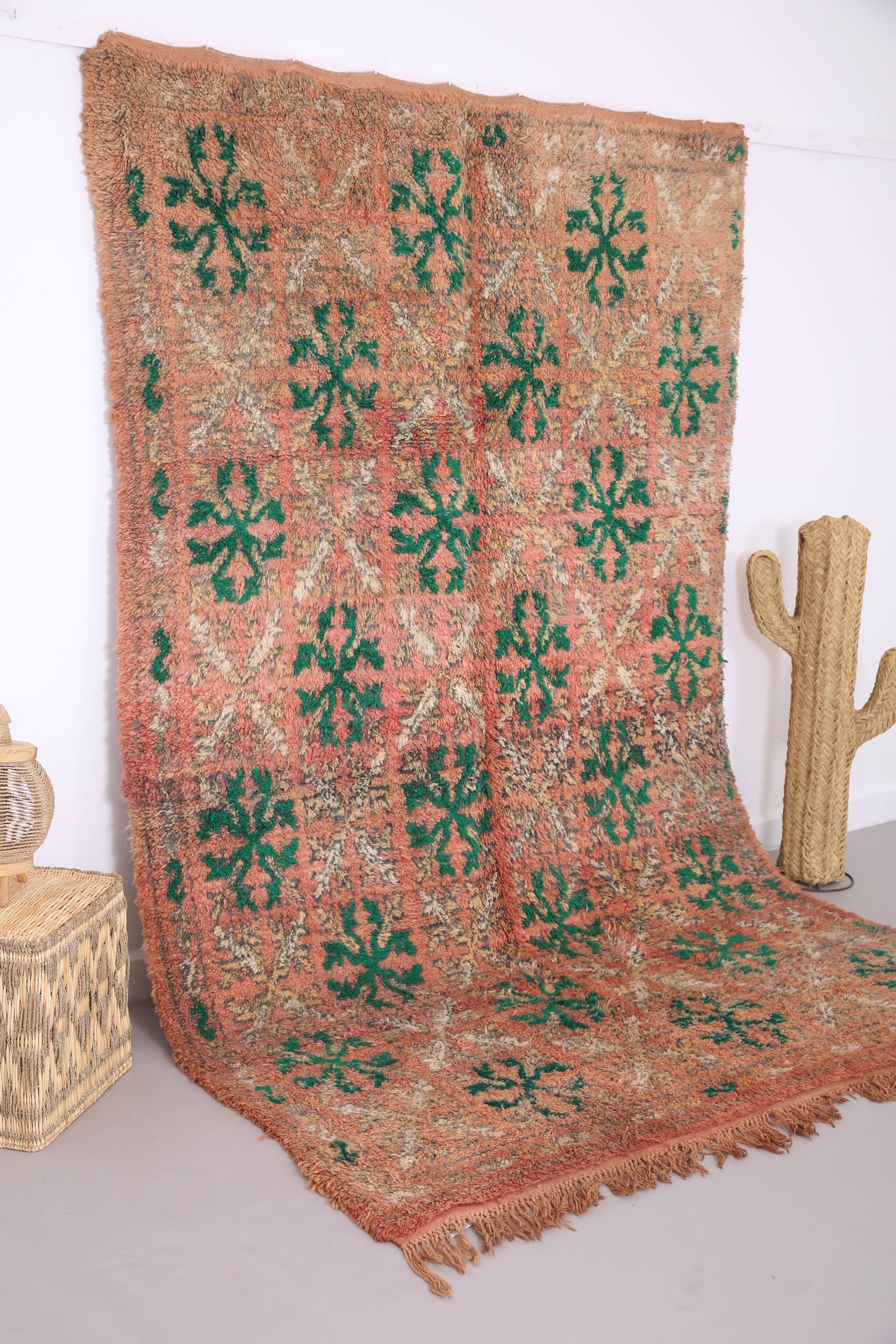 Vintage Moroccan Rug 185 x 290 cm - Old Boujaad Rug - Berber Rug Handmade