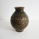 Antique West German Green Ceramic Vase