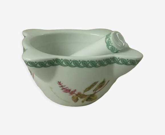 Porcelain mortar and pestle the terrine botaniche tognana