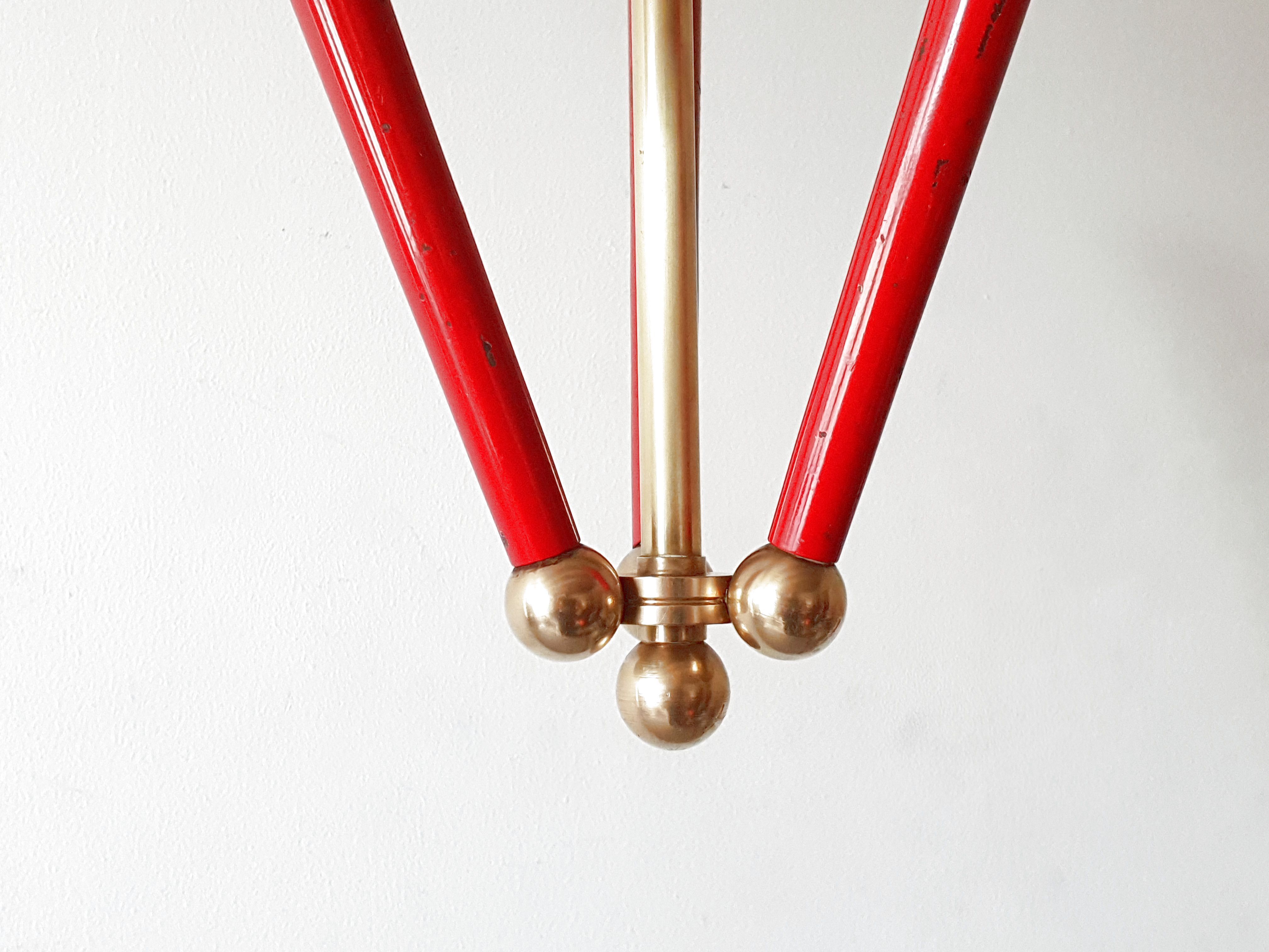 Vintage torchlight chandelier 1950