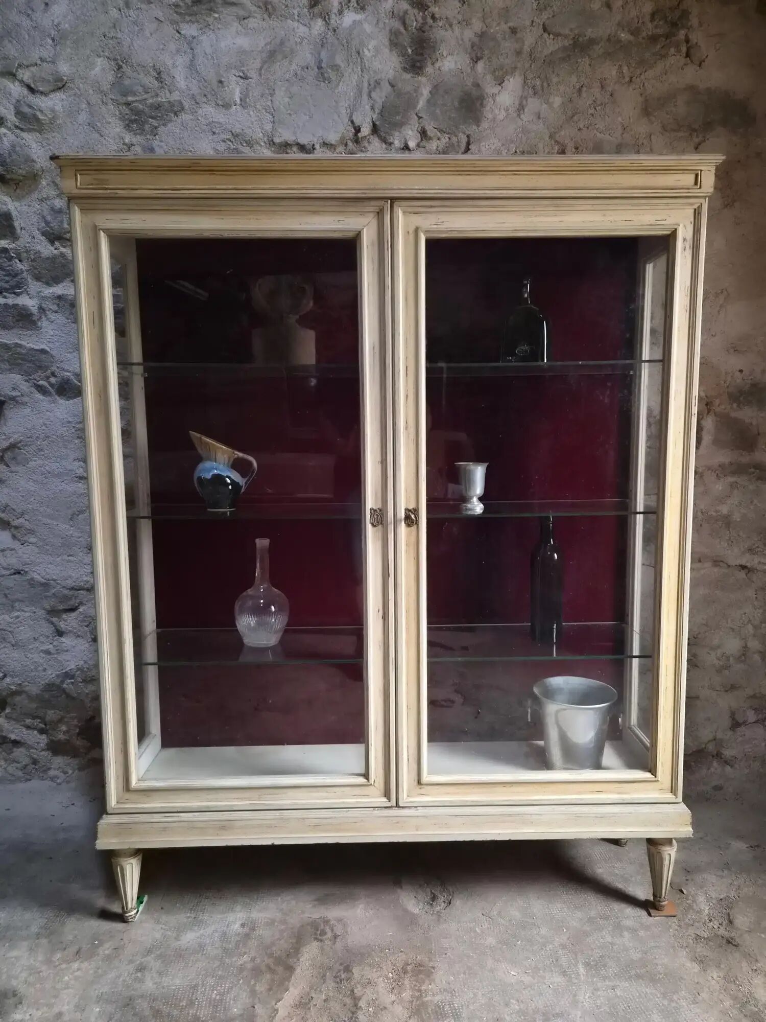 Vintage French display cabinet / Shop display cabinet