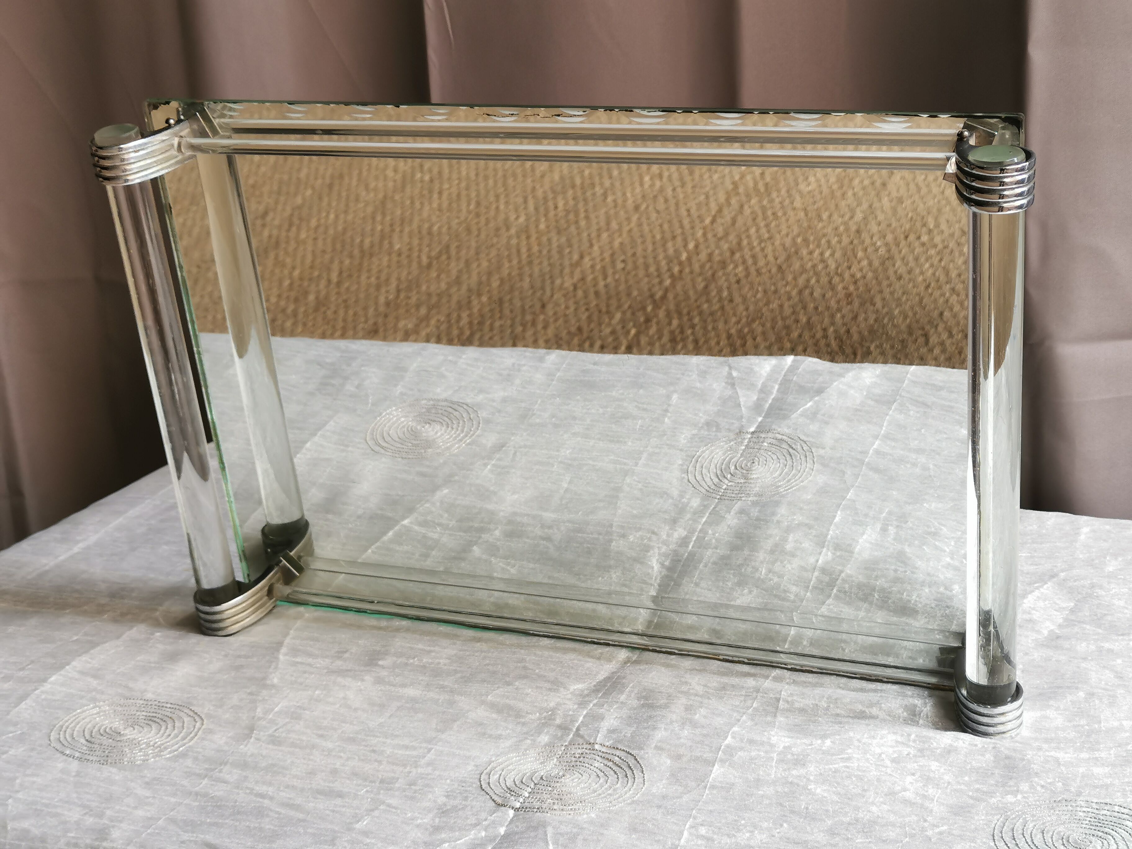 Art deco mirror tray
