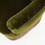 Antique sofa-bed in green colour