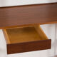 Free standing teak wall unit with a desk and 2 cabinets, Denmark, 1970s