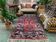 Vintage Turkish Tribal Rug veg dye 220x132 cm Turkish Carpet Red, Blue, Green