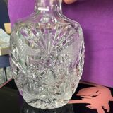 Bohemian crystal decanter and 4 glasses