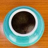 Vase céramique bleu/vert vintage