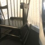 Rocking-chair black Stol Kamnik 1950 vintage