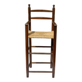 Straw high chair for children H 93 cm