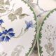 6 Creil and Montereau dessert plates “Blueberries” model
