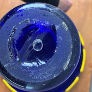 Large blue Murano glass vase 1960s