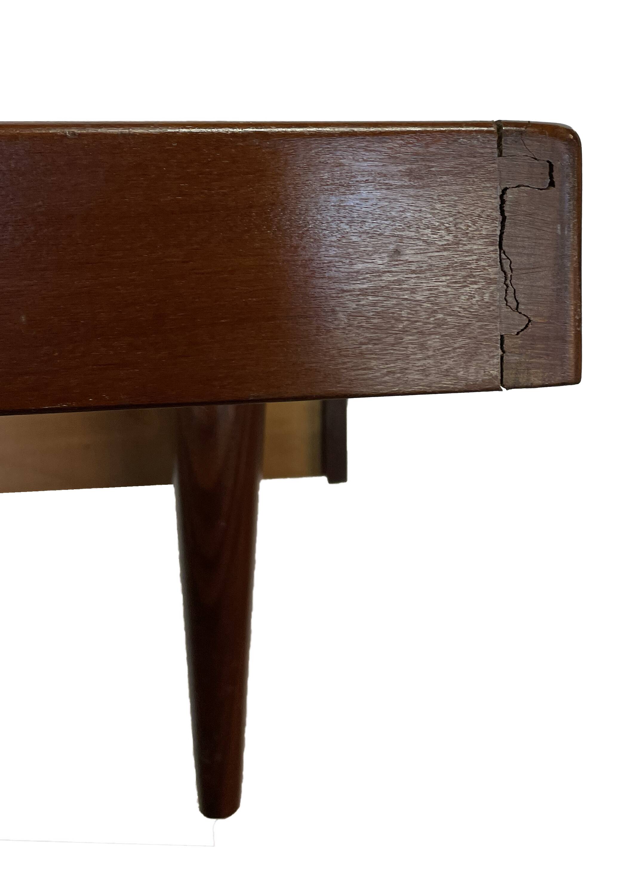 Vintage mid century daybed teak design with drawers