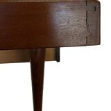 Vintage mid century daybed teak design with drawers