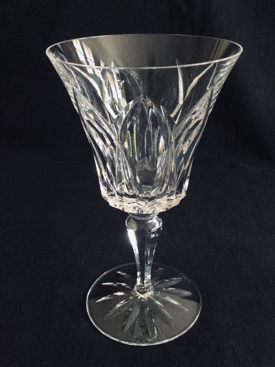 Set of 5 crystal water glasses of Saint Louis Camargue model