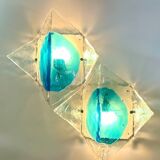 XXL wall sconces by Carlo Nason for A.V. Mazzega, Murano glass