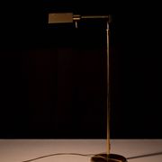 Holtkoetter adjustable Brass swing arm floor lamp. Germany