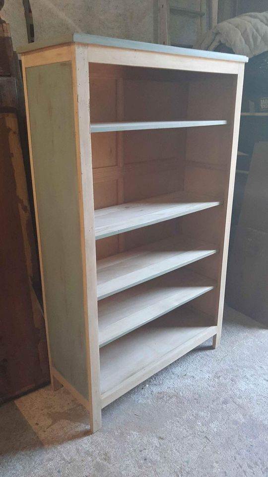 Library furniture with solid beech cornice scandinavian