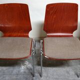 Set of 4 Hiller chairs, Germany, 1970s